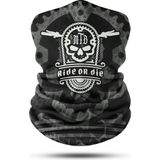 Ride Or Die Kuru Kafa Desenli Dikişsiz Dijital Baskı Baf Buff Bandana Boyunluk