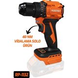 RIDEPRO Rıdepro RP-1132 20V 40 Nm Kömürsüz Şarjlı Vidalama – Solo Makine