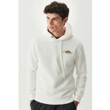 Rıders By Lee Kapüşon Yaka Beyaz Erkek Sweatshırt L222695-102 Kapüşonlu Sweatshirt