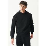 Riders By Lee L222710-001 Kapüşonlu Regular Fit Siyah Erkek Sweatshirt