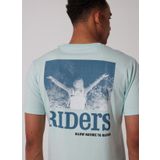 Riders By Lee L231712303 Bisiklet Yaka Su Yeşili Erkek T-shirt