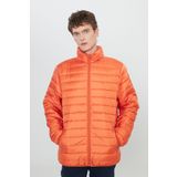 Riders by Lee Regular Fit Normal Kesim Dik Yaka Erkek Fermuarlı Turuncu Şişme Mont