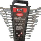 Rigour St 12 Parça Kombine Anahtar Düz Yıldız Takım Anahtar Seti 6-22 Mm