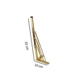 Rihan Mobilya 2'li Metal Mobilya Ayağı Gold 32 cm Sehpa Puf Koltuk Ayağı Vidalı Hairpin ayak