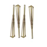 Rihan Mobilya 2'li Metal Mobilya Ayağı Gold 71 cm Masa Ayağı Vidalı Hairpin ayak