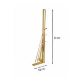 Rihan Mobilya 4 Adet Metal Mobilya Ayağı Gold 50 cm Sehpa Puf Bench Koltuk Ayağı Vidalı Hairpin ayak