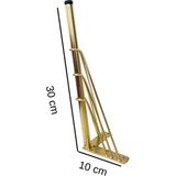 Rihan Mobilya 4'lü Metal Mobilya Ayağı Gold 30 cm Sehpa Puf Koltuk Ayağı Vidalı Hairpin Ayak - 2 adet