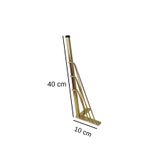 Rihan Mobilya 5'li Metal Mobilya Ayağı Gold 40 cm Sehpa Puf Koltuk Ayağı Vidalı Hairpin ayak