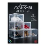 Rika Garden Şeffaf Ayakkabı Kutusu 10'lu Set