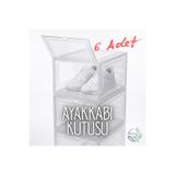 Rika Garden Şeffaf Ayakkabı Kutusu 6'lı Set - Çok Amaçlı Düzenleyici