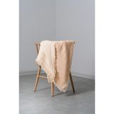 Rikka Home %100 Pamuk 4 Kat Muslin Battaniye 140X190 cm – Hafif, Nefes Alabilen, Çok Amaçlı Örtü/Pike - Bej - 140 x 190 cm