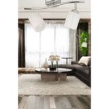 Riley 2li Krom Spot Bardak Camlı Modern Koridor Mutfak Salon Plafonyer Avize - Ahşap - Bej - Seçenek 1