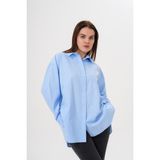 Rima Collection Oversize Kadın Gömlek - Mavi