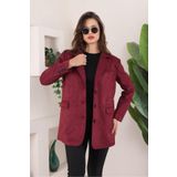 RİMA Süet Kadın Mont Bordo M
