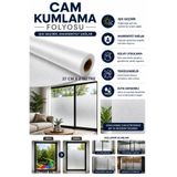 RİMAFOL CAM KUMLAMA FOLYOSU BUZLU CAM FİLMİ ofis-ev -mutfak pencere-cam balkon - duşakabin 37 cm x 2m