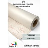 RİMAFOL CAM KUMLAMA FOLYOSU BUZLU CAM FİLMİ ofis -ev-mutfak pencere-cam balkon duşakabin 61 cmx 4 m