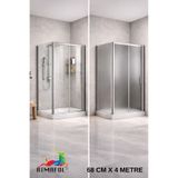 RİMAFOL CAM KUMLAMA FOLYOSU BUZLU CAM FİLMİ ofis -ev-mutfak pencere-cam balkon duşakabin 68cmx4metre