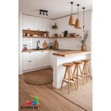 Rimafol Mat Beyaz Mobilya Dolap Tezgah Kaplama Folyosu 62CMX10M - 62 x 1000 cm
