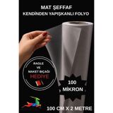 RİMAFOL MAT ŞEFFAF KENDİNDEN YAPIŞKANLI FOLYO 100 CM X 2 METRE