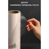 Rimafol Şeffaf Kendinden Yapışkanlı Folyo 100 cm x 3 Metre - 100 x 300 cm