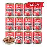 Rimba Sos İçinde Parçalı Kuzulu 12x400 gr Kedi Konservesi