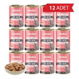 Rimba Sos İçinde Parçalı Somon Balıklı 12x400 gr Kedi Konservesi