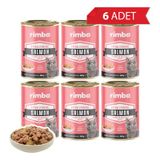 Rimba Sos İçinde Parçalı Somon Balıklı 6x400 gr Kedi Konservesi