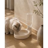 Rimer Goods Evcil Hayvan Su Kabı – Şişeli Kedi ve Küçük Köpek Suluğu - Kum Beji