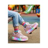 rimex sport wear Garantili Üst Kalite Çocuk Patenli Ayakkabı Işıklı 4 Teker Kaykay Sneaker Rahat Dayanıklı Ayakkabı