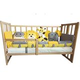 Rimini Baby Smartcrib Doğal Katlanır Beşik + İlk Arkadaşlarım Eğitici Uyku Seti Sarı 60 x 120 cm