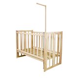 Rimini Baby Smartcrib Doğal Kayın Beşik- Katlanır - Sallanır - Tekerlekli - 0-5 Yaşa Kadar