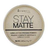 Rimmel London Stay Matte Transparan Pressed No:001 Pudra