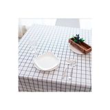 Rimo Home Siyah Beyaz Kare Desen Masa Örtüsü