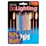 RIN Magic Relighting Doğum Günü Mumları (Paket Başına 30 Mum)