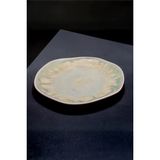 Rinart 6'lı 28 cm Oceana Desenli Organik Form Porselen Servis Tabağı - 225 ml - Beyaz