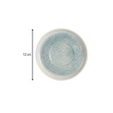 rinart 6'lı Toledo Heybeli Çay Bardağı Tabağı 12 Cm Dijital Asel Desenli Porselen Şık Çay Sunum Taba