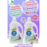 Rindamor %100 Doğal Bitkisel Bebek Sıvı Çamaşır Deterjanı 2’li Set-Organik Lavanta Yağlı-Kendinden Yumuşatıcılı