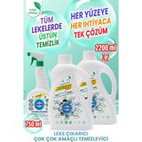 Rindamor %100 Doğal Bitkisel Çok Çok Amaçlı Konsantre Temizleyici ve Leke Çıkarıcı 3’lü Set