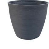 Ring 48 Antrasit Plastik Saksı - 48 x 48 x 40