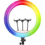 Ring Light Işık Halkası 45CM Rgb Geliştirilmiş High Color Canlı Yayın Reels 3 Lü Yayın Özellikli