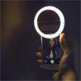 Ring Light Telefon Işık Halkası Şarjlı LED Selfie Işığı Ring Light Telefon Işığı 36 LED 3 Kademe - Beyaz