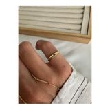 ringbox Fuşya Kuzey Yıldızı Taşlı İnce Serçe Parmak Yüzüğü