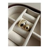 ringbox Gold İkili Oval Bombeli Yüzük