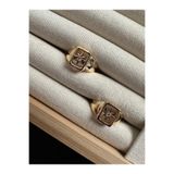 ringbox Gold Taşlı Kuzey Yıldızı Serçe Parmak Yüzüğü