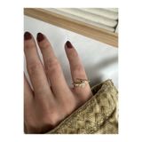 ringbox Gold Yılan Serçe Parmak Yüzüğü