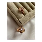 ringbox Gold Zirkon Taşlı Ayarlanabilir Vintage Yüzük