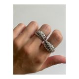 ringbox Gümüş Renk Burgu Vintage Kadın Yüzük
