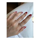 ringbox Gümüş Renkli İnce Tamtur Yüzük