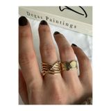 ringbox Vintage Spiral 2'li Yüzük