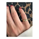 ringbox Yuvarlak Taşlı Serçe Parmak Yüzüğü